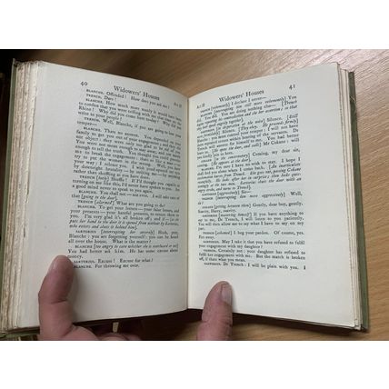 1908 BERNARD SHAW "PLAYS: PLEASANT AND UNPLEASANT" FICTION ANTIQUE BOOK (P3)