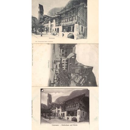 Unterseen Heidenhaus Switzerland Old Real Photo Postcard & MORE
