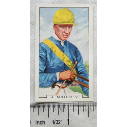 1936 Gallaher Famous Jockeys No. 37 J. Moloney