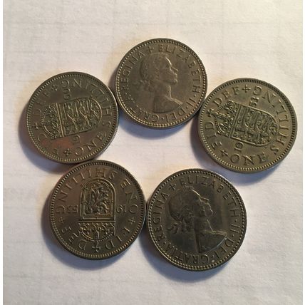 Great Britain/UK 1953 - 1967 - Elizabeth II Cupro-Nickel Shillings - Select Date