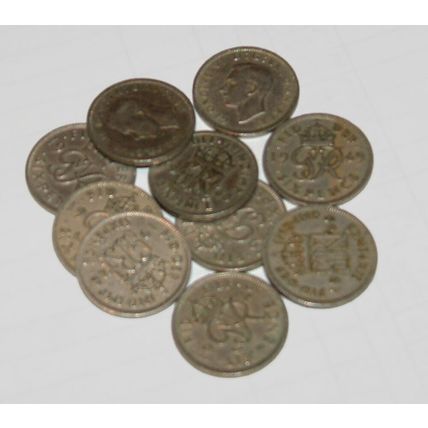 Great Britain/UK 1947 - 1951 - George VI Cupro-Nickel Sixpences - Select by Date