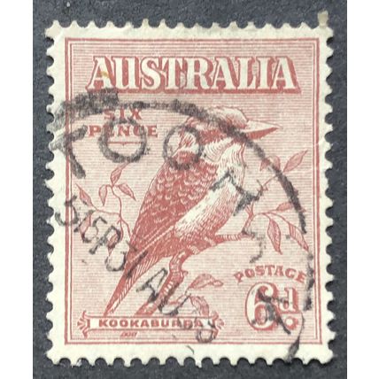 AUSTRALIA 1932 SG 0146 'KOOKABURRA' USED 6d #2
