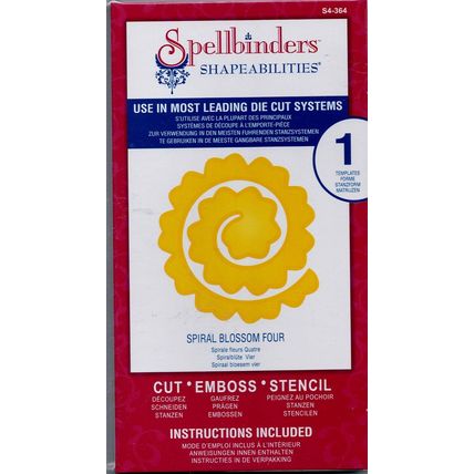 SPELLBINDERS SHAPEABILITIES METAL DIE - SPIRAL BLOSSOM FOUR