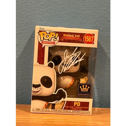 Funko Pop! Kung Fu Panda: Po #1567 Facsimile Laser Autographed (Box & Protector)
