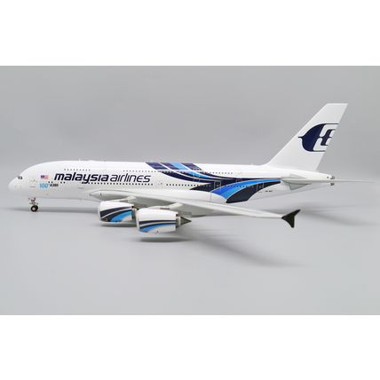 AIRBUS A380 MALAYSIA AIRLINES REG: 9M-MNF WITH STAND - JC WINGS JC20058 1/200
