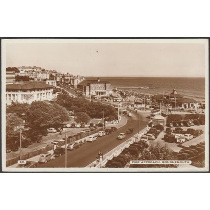 Pier Approach, Bournemouth, Hampshire, 1957 - Dearden & Wade RP Postcard