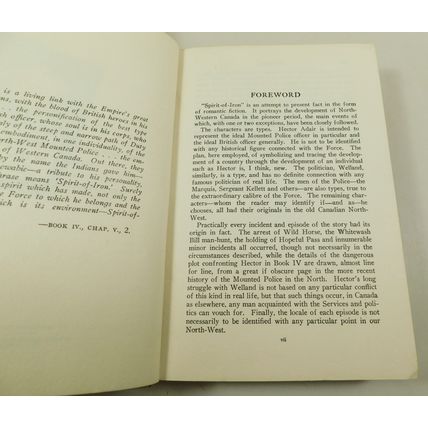 Vintage Spirit Of Iron Signed Harwood Steele Book North West Mounted Police