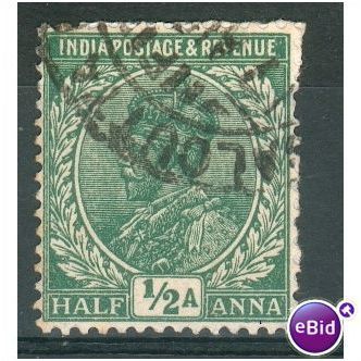 India 1911 - SG 202 - KGV ½a green - used