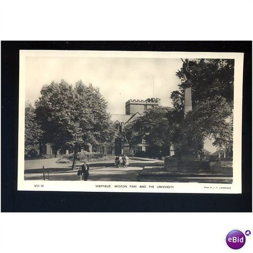 Yorkshire SHEFFIELD Weston Park Postcard by Alpha (SFD 10)