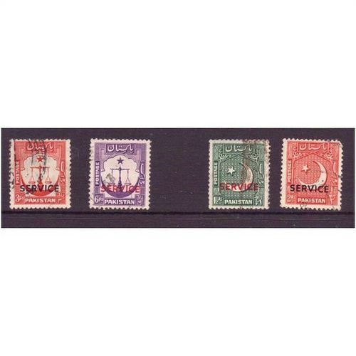 Pakistan stamps sgo35 used range