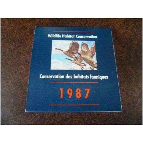 Canada 1987 Wildlife Habitat Conservation booklet Canada geese birds McLean Art