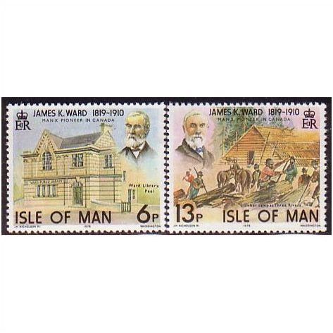 1978 Isle of MAN 137-8 MNH Canadian Pioneer Ward set of 2