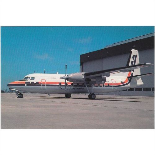 Trans Australia Airways Fokker F27 800 Friendship Aircraft Postcard (A15360)