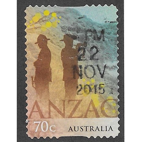 AUS 2015 70c (S/A) 'ANZAC' FINE USED (EBID64-214)