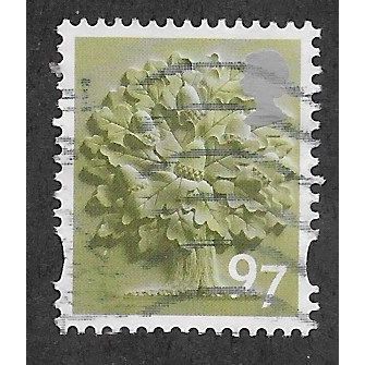ENGLAND 97P 'ENGLISH OAK' (EN34) FINE USED (EBID66-510)