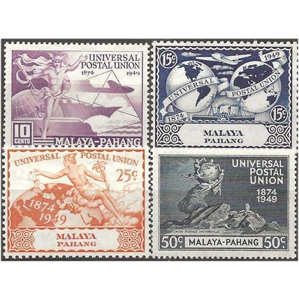 Pahang 1949 UPU Set SG49.52 Mounted Mint . .. .