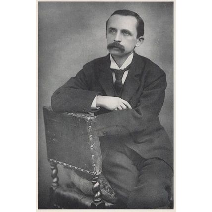 JM Barrie Peter Pan Book Author LGBT Portrait Photo Postcard