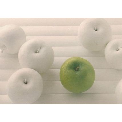White Apple Apples Fruit Postcard