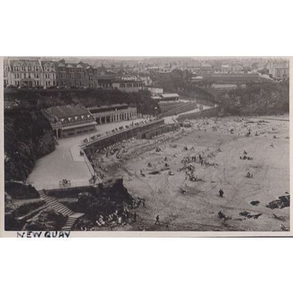 Newquay Pavillion Cinema Leisure Complex Cornwall Aerial Old Real Photo Postcard