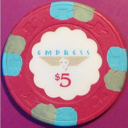 Empress. $5 Casino Chip. Joliet, IL. V17.