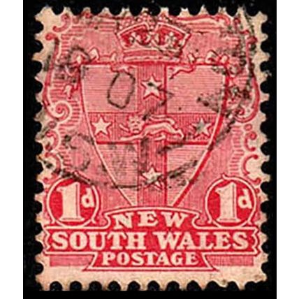 Australia NSW 1905 New South Wales Coat of Arms 1d Used Stamp