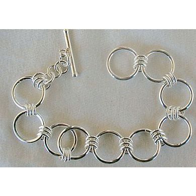 Rounds silver bracelet
