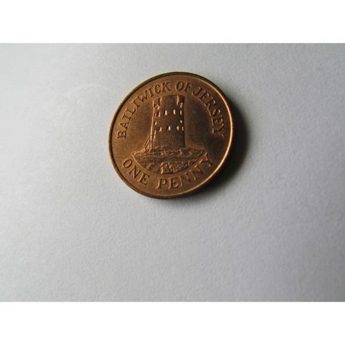 1987 QUEEN ELIZABETH II BAILIWICK OF JERSEY ONE PENNY FREE POST. AX