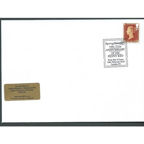 2016 1ST (S/A) PENNY RED 'SPRING STAMPEX'(18 FEB 2016) PMK (EBIDPACK3801)
