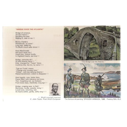 JOHN TAYLOR, .unused vintage postcard Bridge Over The Atlantic.. =