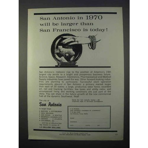 1966 San Antonio Chamber of Commerce Ad - Be Larger