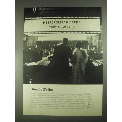 1967 Georgia Development Ad - Simple Folks