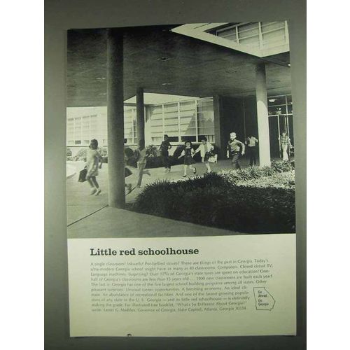 1967 Georgia Development Ad - Little Red Schoolhouse