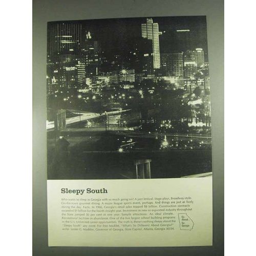 1967 Georgia Development Ad - Sleepy South