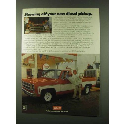 1978 GMC Diesel Pickup Truck Ad - Showing Off