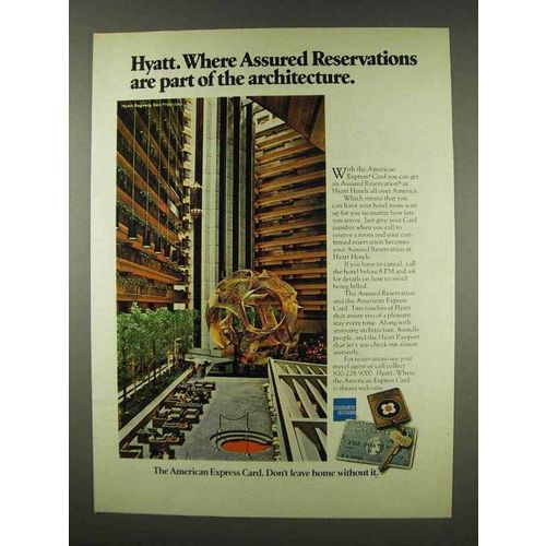 1978 Hyatt Hotels & American Express Ad - Assured