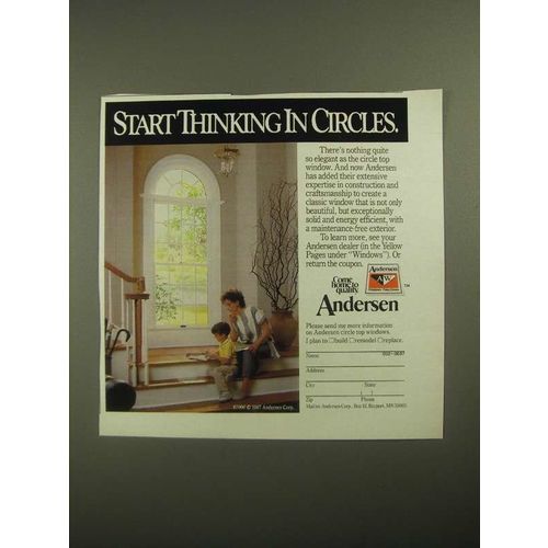 1987 Andersen Windows Ad - Start Thinking in Circles