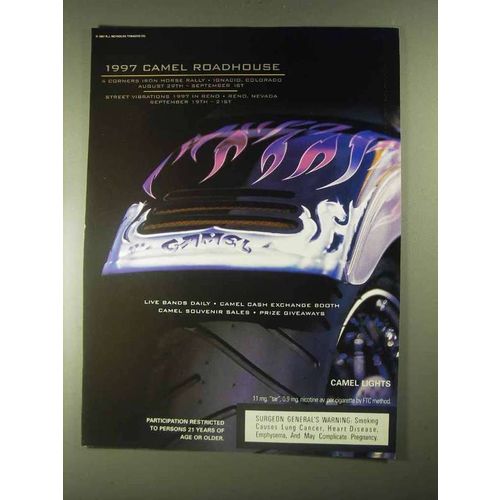 1997 Camel Cigarettes Ad - Roadhouse - 4 Corners Iron Horse Rally