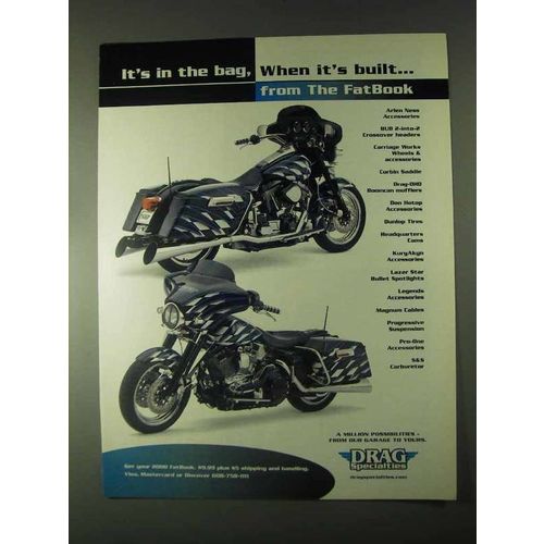 2000 Drag Specialties Motorcycle Parts Ad - In the Bag