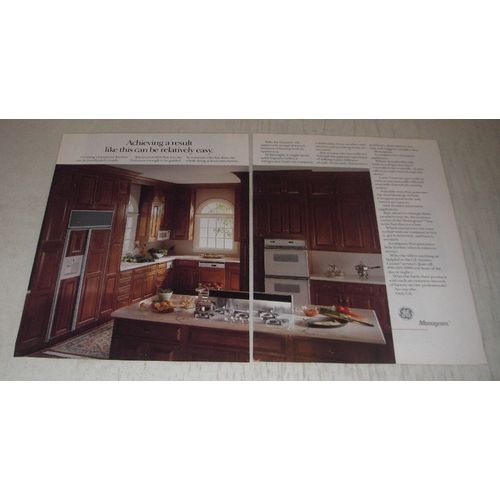 1990 GE Monogram Appliances Ad - Achieving a result like this can be easy