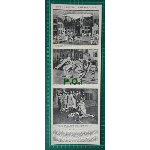 (X302) Cafe Des Sports Sadler's Wells Theatre Patrick Hurde Maryon Lane - 1954