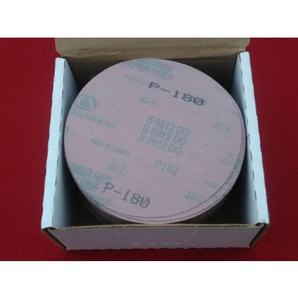 100 Pack Red Diamond Grip On Paper Sanding Discs 6 X NH Aluminum Oxide Grit P180