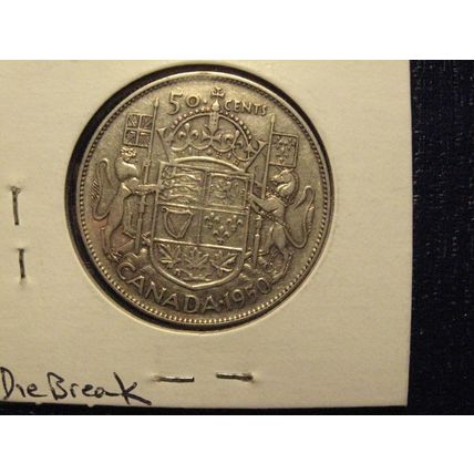 1950 Canada 50c rare variety