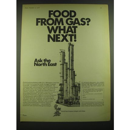 1968 North East England Ad - Food from Gas? What next!