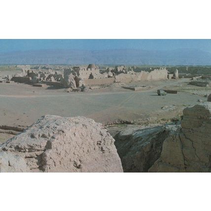 Deserted Car at Karakhoja GaoChang near Turfan Chinese Postcard