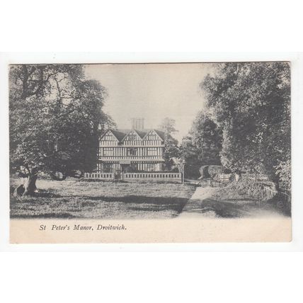 St Peter's Manor House Droitwich Postcard Worcestershire