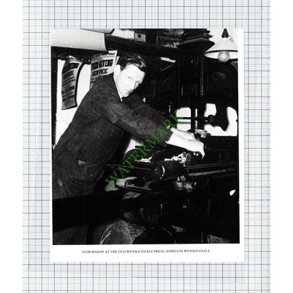 Ivor Mason Wensleydale Press Hawes Yorkshire Dales - Cutting