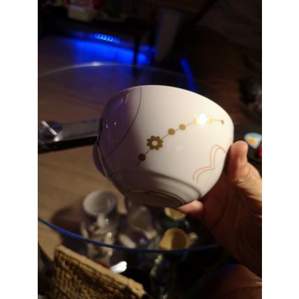Large La Cafetiere Cup floral pattern design