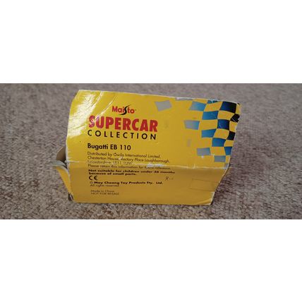 boxed maisto supercar collection bugatti eb 110 toy car