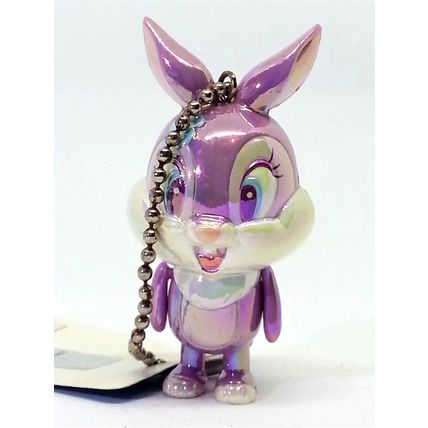 Disney Bambi Miss Bunny Iridescent Jointed Figure Charm Keychain - Japan Import