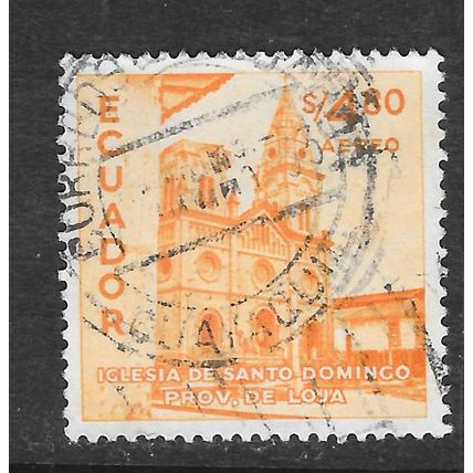 ECUADOR ST DOMINGO CHURCH AIR MAIL USED